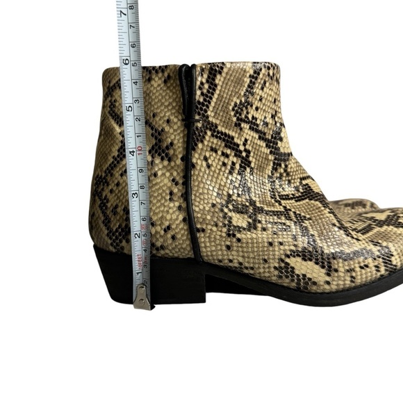 Artisan by Zigi Lissa Snakeskin Embossed Leather Ankle Bootie boots shoes 6 - Picture 11 of 11